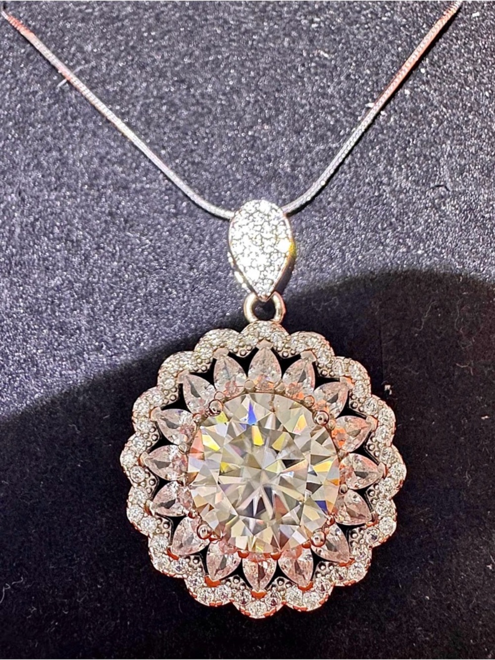 Moissanite necklace